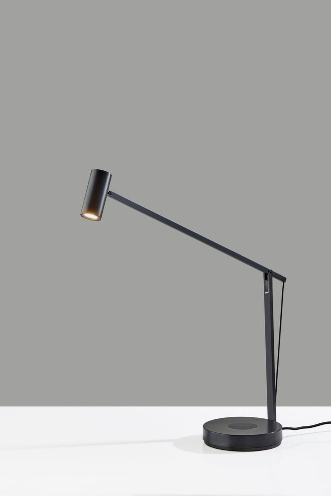 Turrell Task Lamp w. Wireless Charging Table Lamps Bronze Finish modern Style image 1