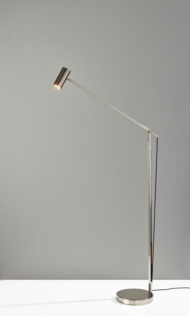 Newman Task Floor Lamp Floor Lamps Polished Nickel industrial Style image 1