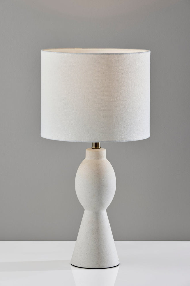 Naomi Table Lamp Table Lamps White Speckled Ceramic Transitional Style image 2