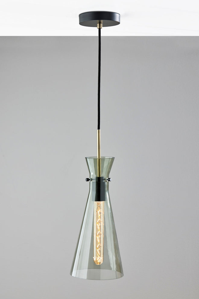 Walker Pendant Ceiling Lamps Black & Antique Brass  Style image 2