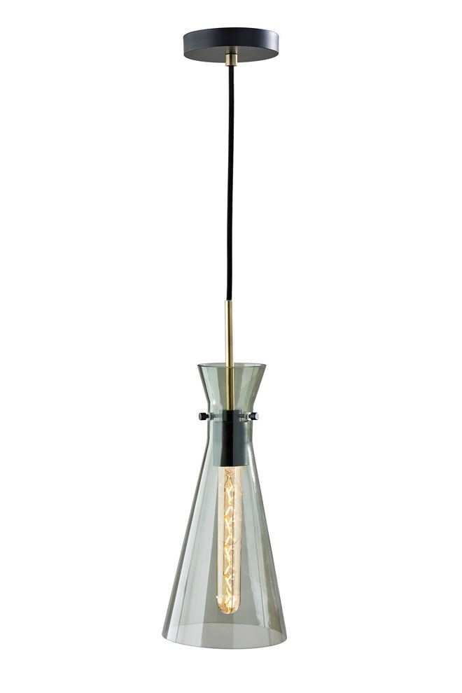Walker Pendant Ceiling Lamps Black & Antique Brass  Style image 1