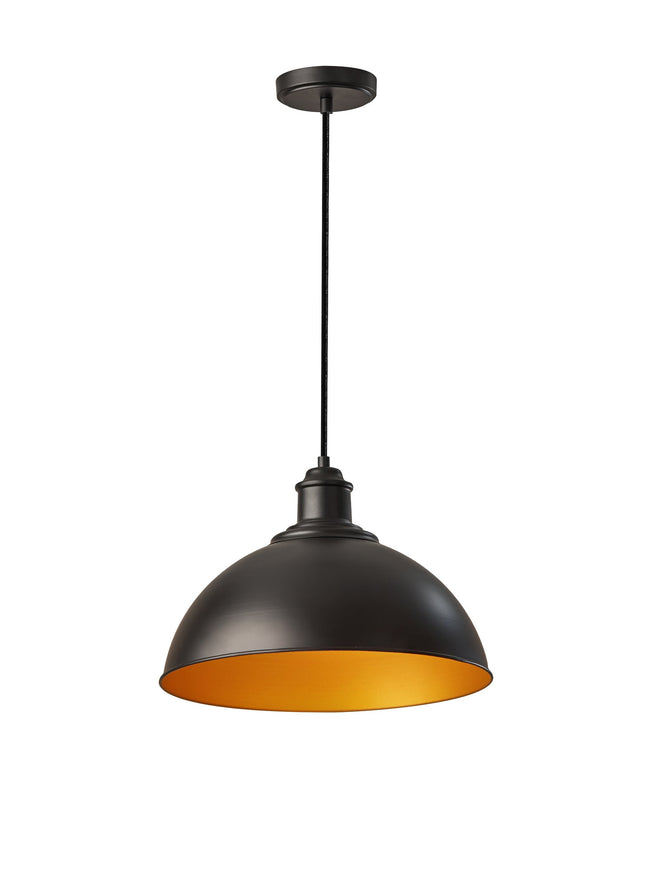 Wallace Pendant Ceiling Lamps Black/Gold Industrial Style image 1