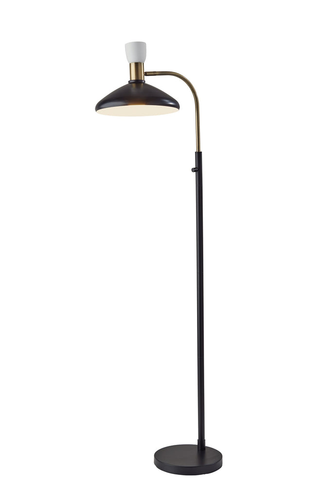 Patrick Floor Lamp Floor Lamps Black W/ brass accents mid-Century Modern Style image 1
