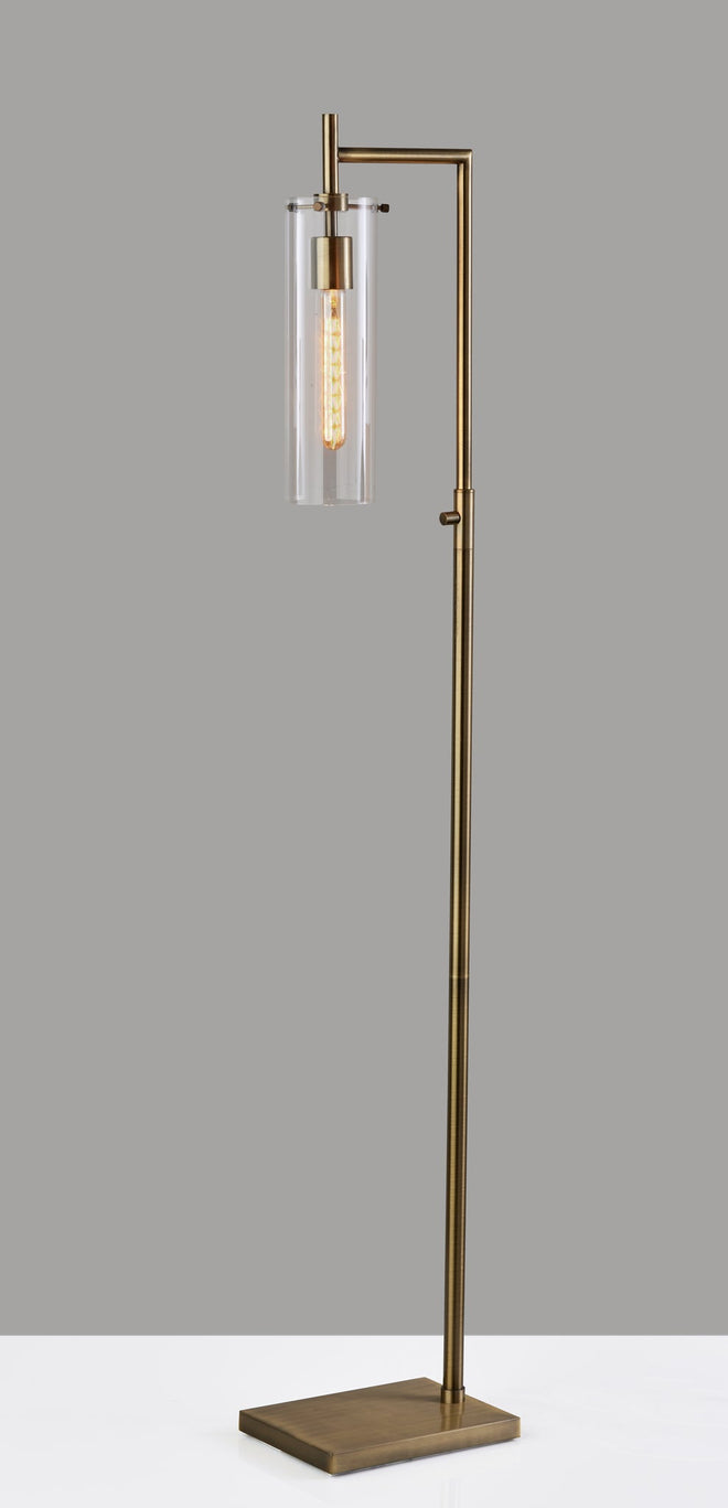 Dalton 1 Light Floor Lamp Floor Lamps Antique Brass Contemperary Style image 2