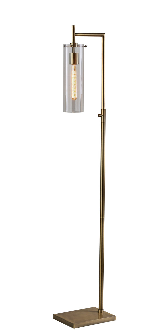 Dalton 1 Light Floor Lamp Floor Lamps Antique Brass Contemperary Style image 1
