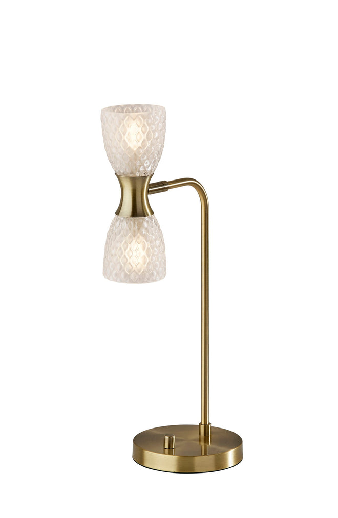 Nina LED Desk Lamp Table Lamps Antique Brass Farmhouse Style image 1