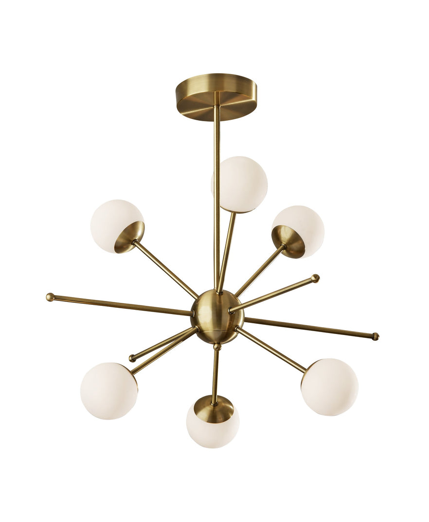 Doppler LED Pendant Ceiling Lamps Antique Brass Mid-Century Modern Style image 1