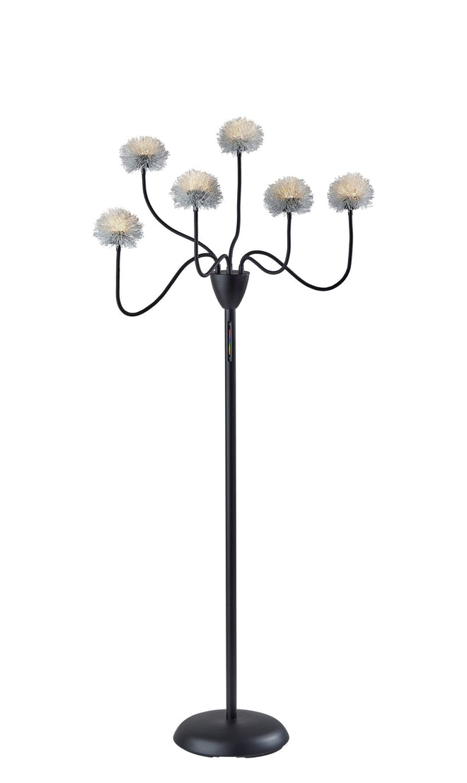 Pom Pom RGB LED Floor Lamp Floor Lamps Black Modern Style image 1