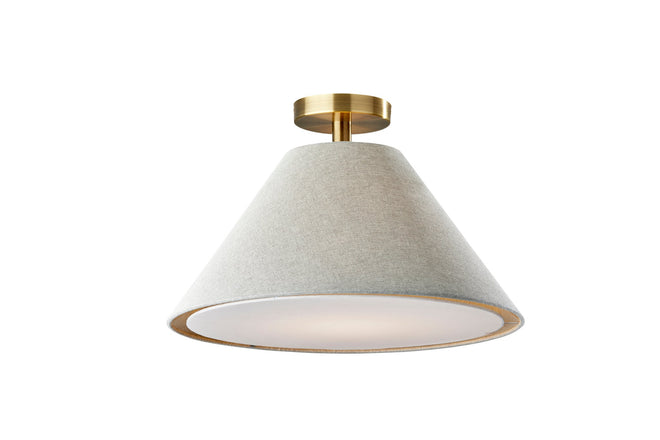 Hadley Flush Mount Ceiling Lamps Antique Brass contemporary Style image 1