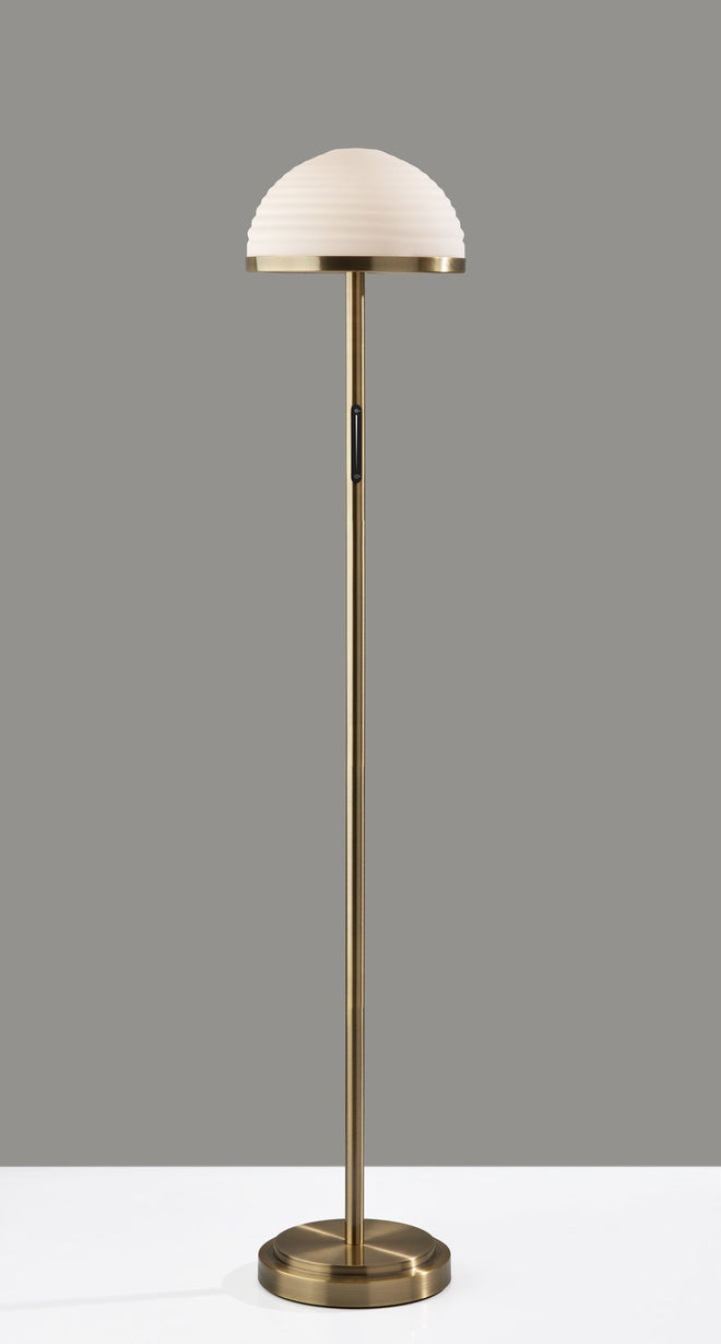 Juliana LED Floor Lamp w. Smart Switch Floor Lamps Antique Brass Modern-Chic Style image 2