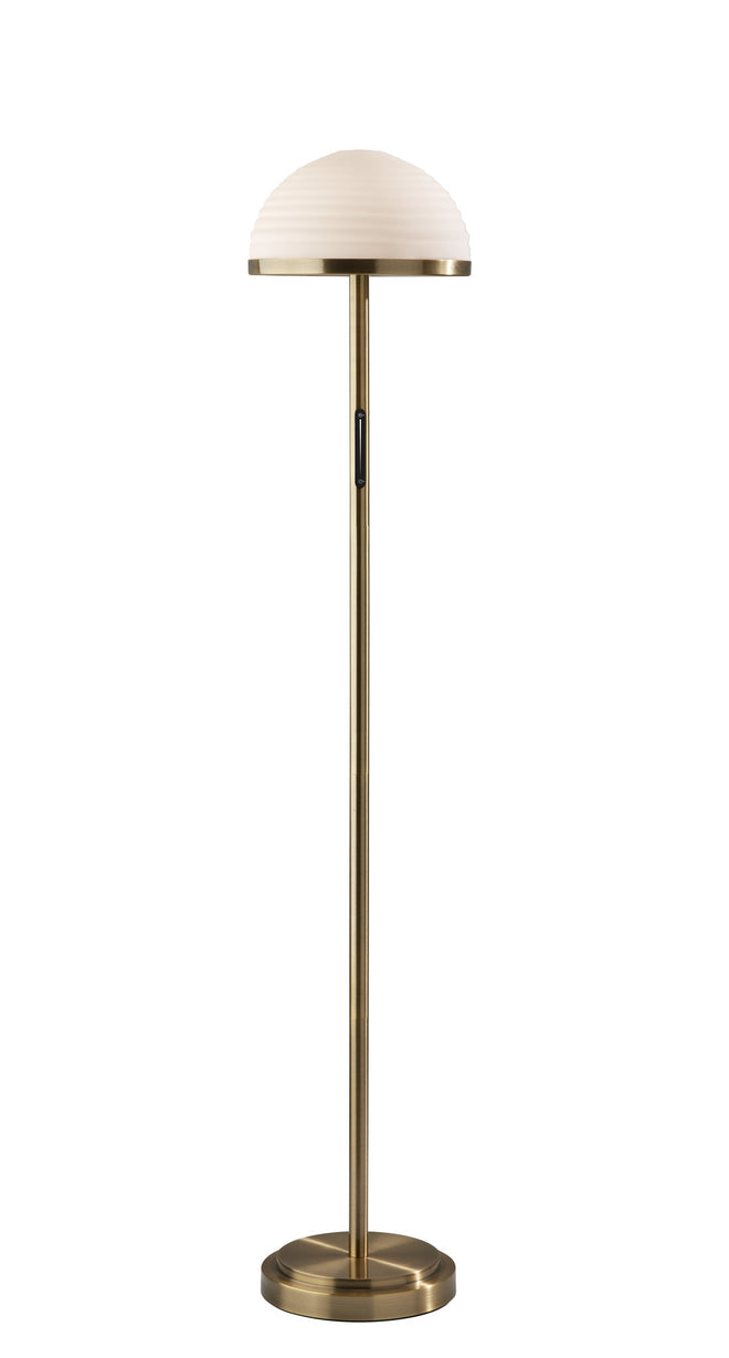 Juliana LED Floor Lamp w. Smart Switch Floor Lamps Antique Brass Modern-Chic Style image 1