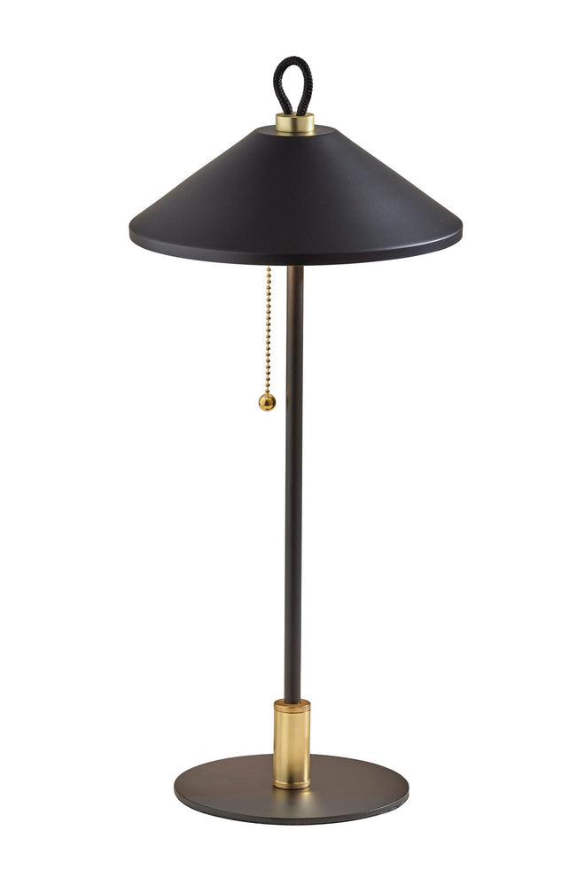 Kaden Table Lamp Table Lamps Black w. Brass Accent  Style image 1