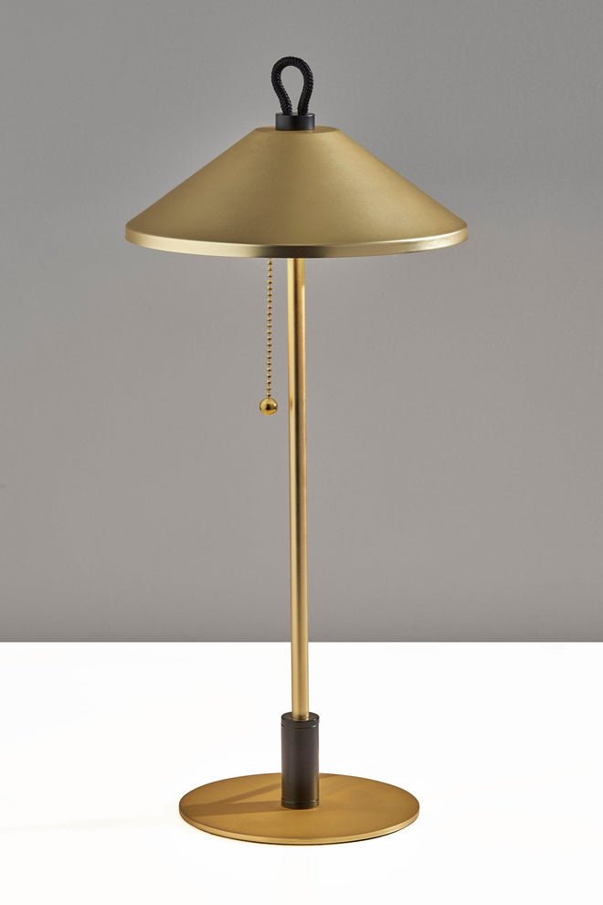 Kaden Table Lamp Table Lamps Brass w. Black Accent  Style image 2