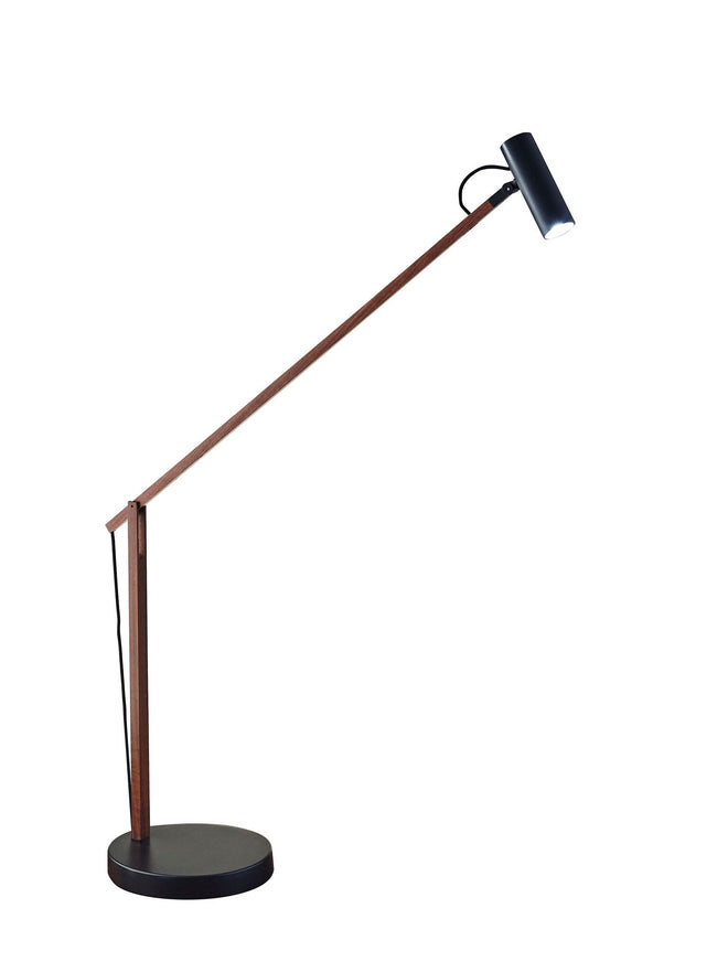 ADS360 Crane LED Desk  Lamp Table Lamp Walnut Wood/ Black modern Chic Style image 1