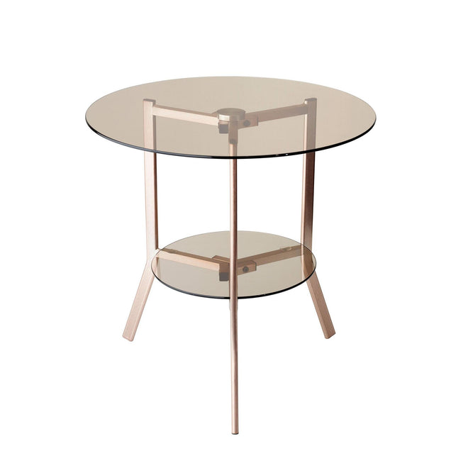 Gibson End Table Tables Copper Powder Coated Metal Modern Chic Style image 1