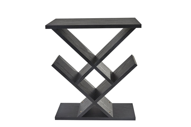 Zig-zag Accent Table Tables MDF wood w. black veneer Contemporary Style image 2