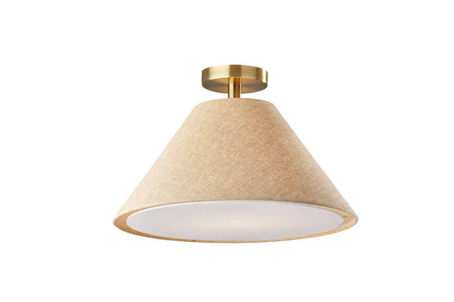 Hadley Flush Mount Ceiling Lamps Antique Brass contemporary Style image 1
